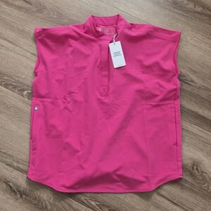 NWT Figs Women's Neon Pink Blouse XS RAFAELA 3.0